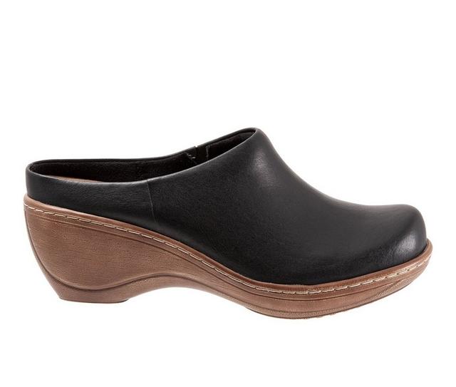 Women's Softwalk Madison Clogs in Black color