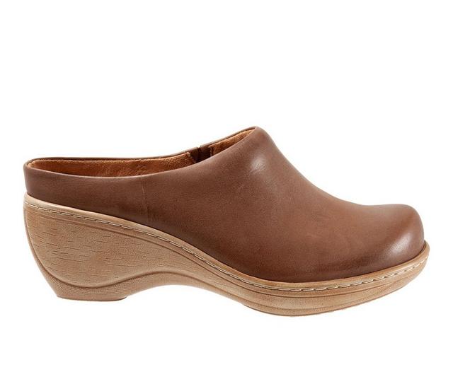 Women's Softwalk Madison Clogs in Saddle color
