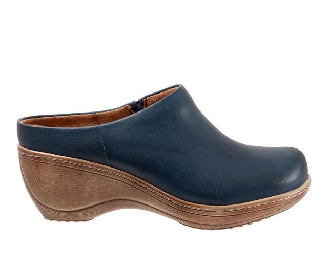 Women's Softwalk Madison Clogs in Navy color