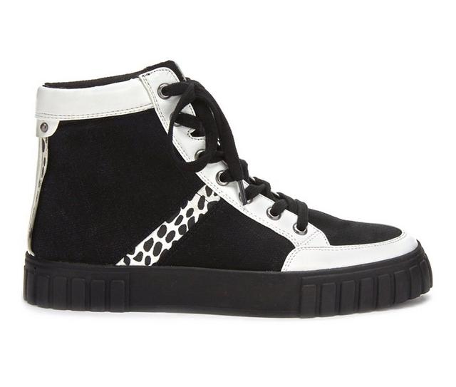 Women's Coconuts by Matisse Attraction High-Top Sneakers in Black Leo color