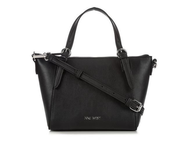 Nine West Kylee Mini Tote Crossbody Handbag in Black S22 color