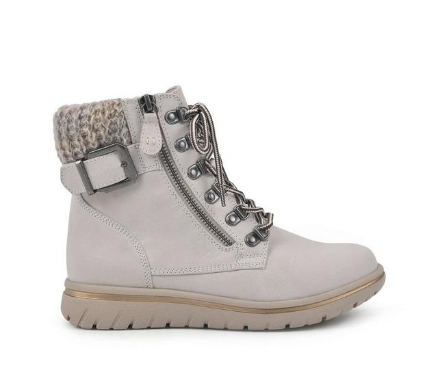 Women's Cliffs by White Mountain Hearty Booties in Winter White color