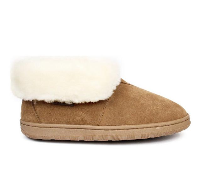 Women's Superlamb Original Fold Down Winter Booties in Coconut color