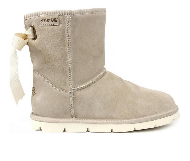 Women's Superlamb Argali Tied Winter Boots in Cement color