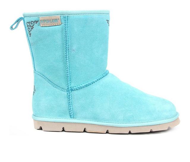 Women's Superlamb Argali 7.5 Inch Winter Boots in Turquoise color