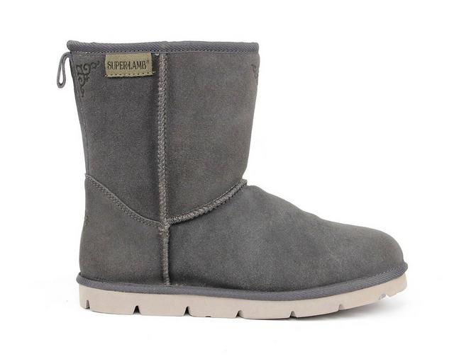 Women's Superlamb Argali 7.5 Inch Winter Boots in Charcoal color