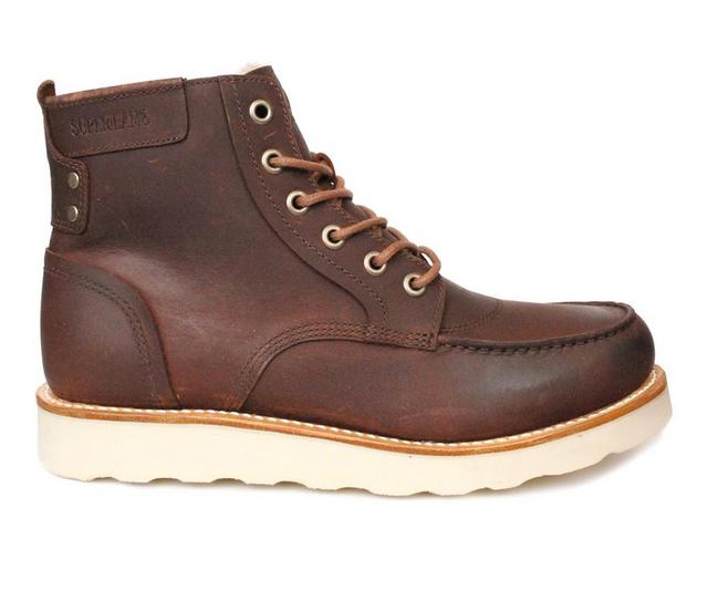 Men's Superlamb DZO Work Boots in Red Head color