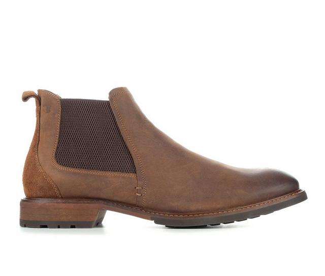 Men's Florsheim Chalet Gore Chelsea Boots in Brown Crazy color