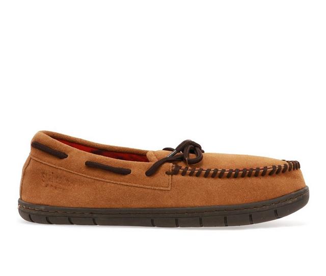 Staheekum Sierra Flannel Moccasin Slippers in Wheat color