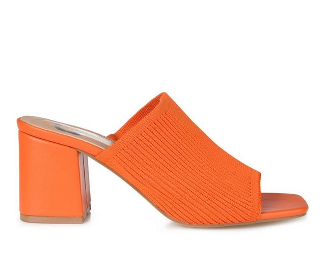 Women's Journee Collection Lorenna Dress Sandals in Orange color