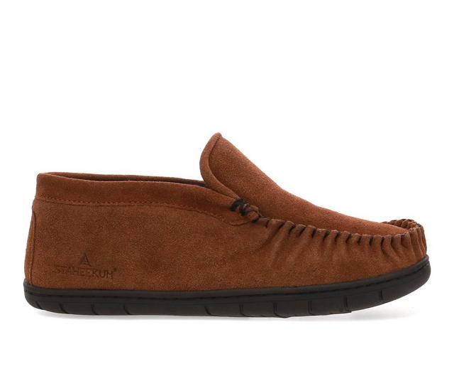 Staheekum Trapper Flannel Mocassin Slippers in Wheat color