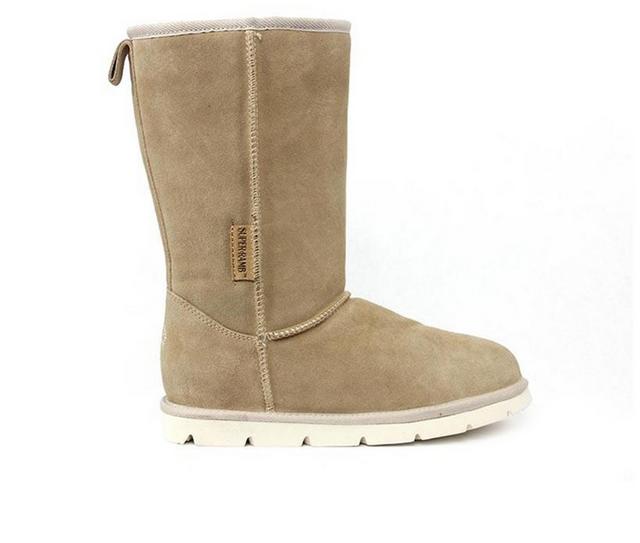 Women's Superlamb Argali 11 Inch Winter Boots in Cement color