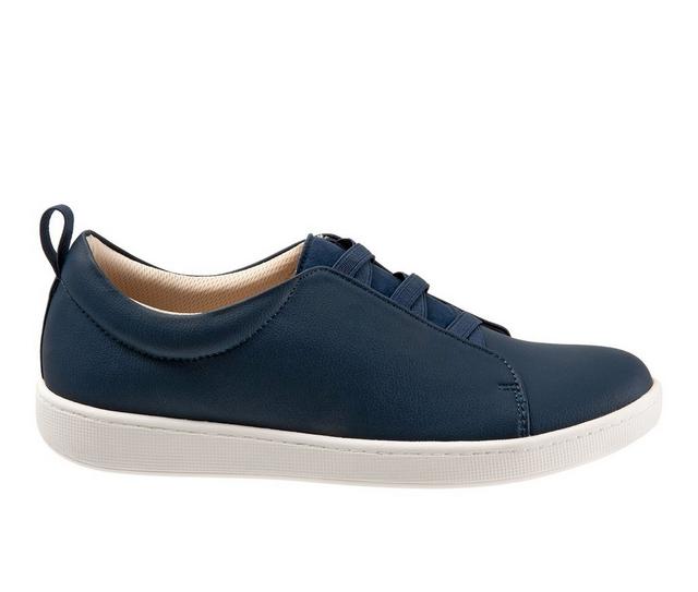 Women's Trotters Avrille Sneakers in Navy color