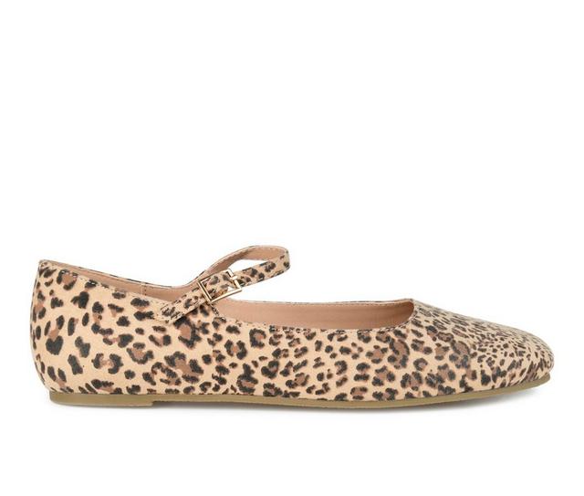 Women's Journee Collection Carrie Flats in Leopard color