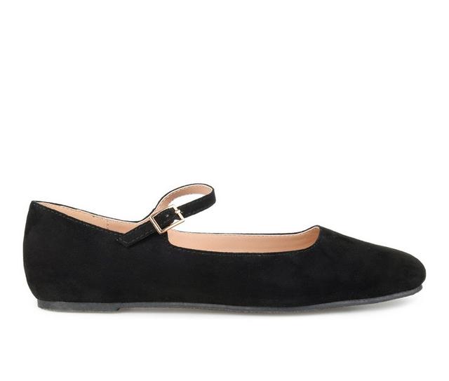 Women's Journee Collection Carrie Flats in Black color