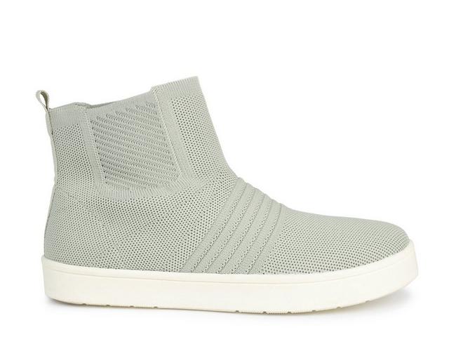 Women's Journee Collection Kody High-Top Sneakers in Green color