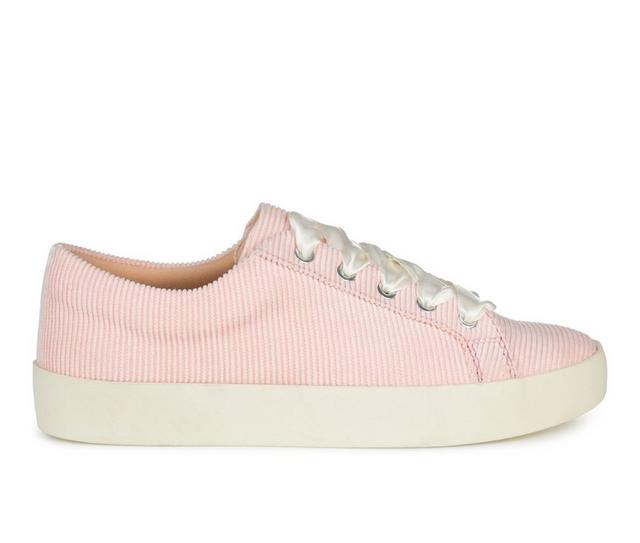 Women's Journee Collection Kinsley Sneakers in Pink color