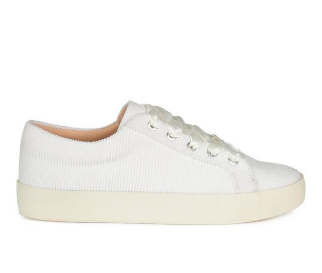 Women's Journee Collection Kinsley Sneakers in White color