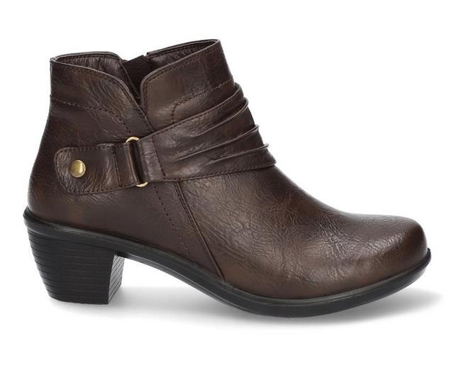 Women's Easy Street Damita Booties in Brown color