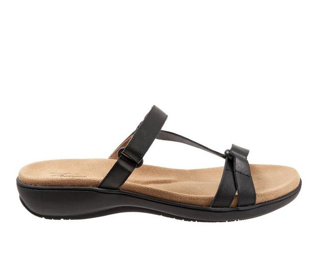 Women's Trotters Raja Sandals in Black color