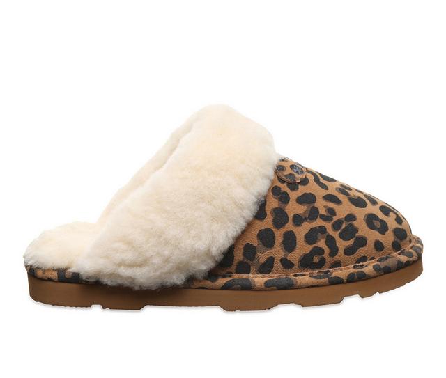 Bearpaw Women's Loki Exotic Slippers in Tobacco Leopard color