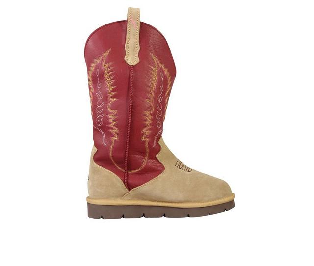Women's Superlamb Cowgirl Winter Boots in Chili Pepper color