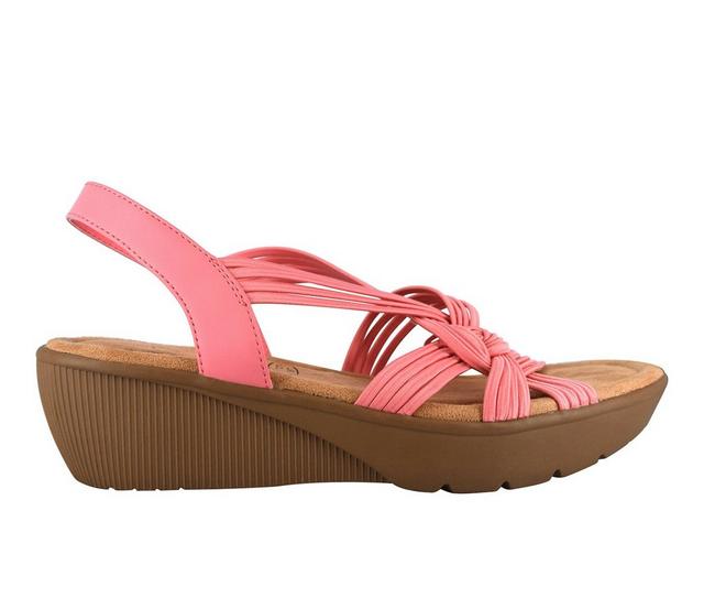 Women's Impo Esselyn Wedge Sandals in Flamingo Pink color