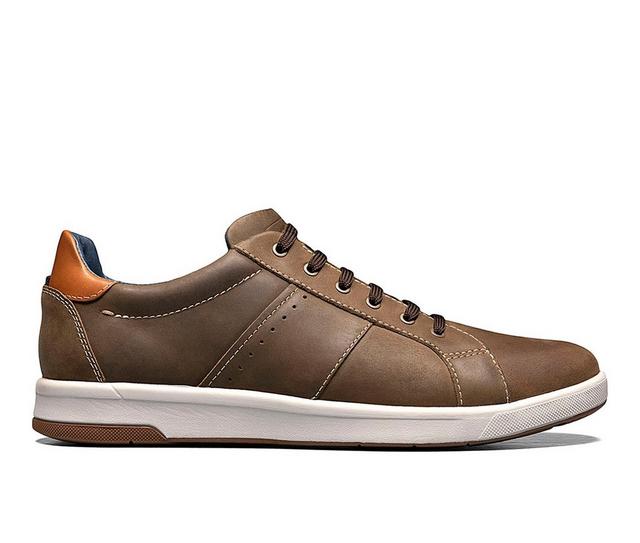 Men's Florsheim Crossover Lace to Toe Sneakers in Mushroom color