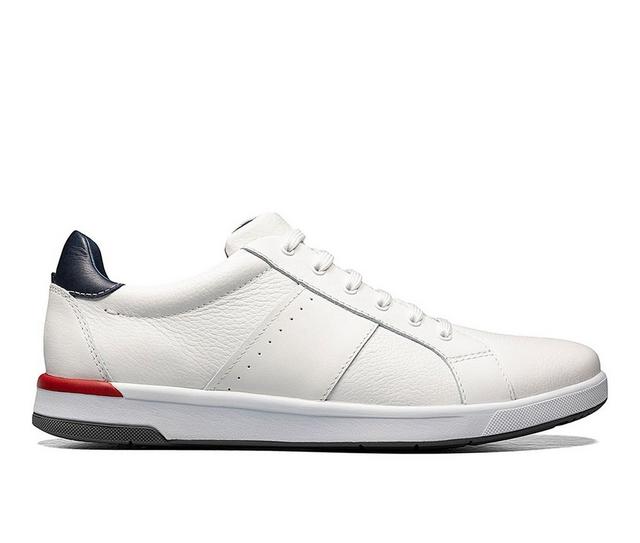 Men's Florsheim Crossover Lace to Toe Sneakers in White color