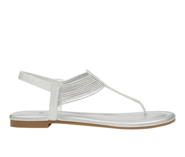 Women's Bandolino Kayte Sandals in Silver color