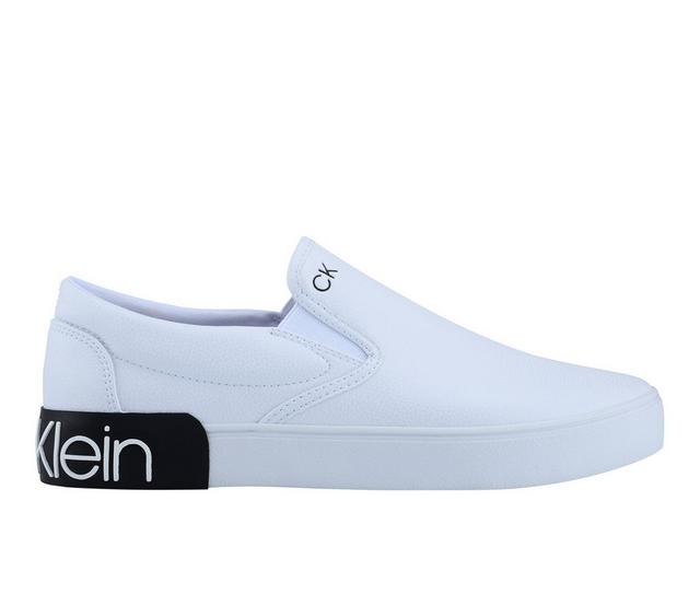 Men's Calvin Klein Ryor Casual Shoes in White Multi color