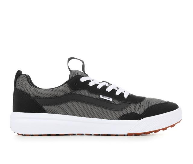 Men's Vans Range Exp Skate Shoes in Mesh Char/Blk color