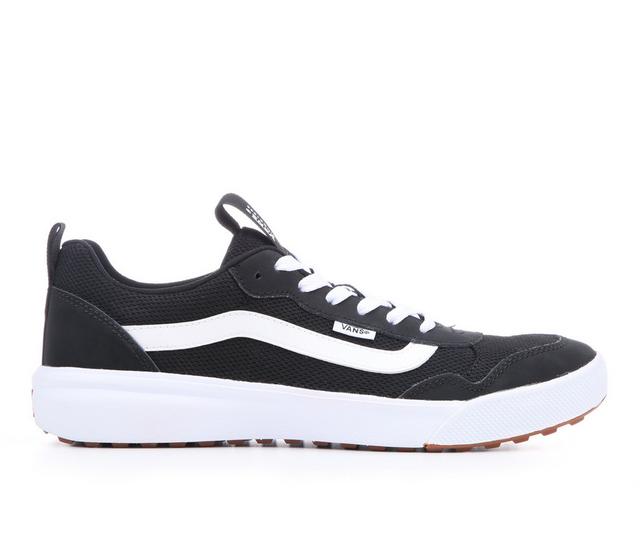 Men's Vans Range Exp Skate Shoes in Mesh Blk/Wht color