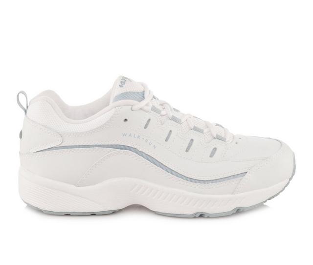 Women's Easy Spirit Romy Walking Sneakers in White/Blue color