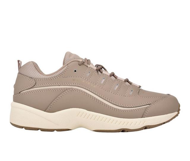 Women's Easy Spirit Romy Walking Sneakers in Taupe Leather color