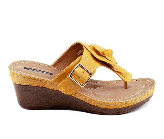 Women's GC Shoes Flora Wedges in Yellow color
