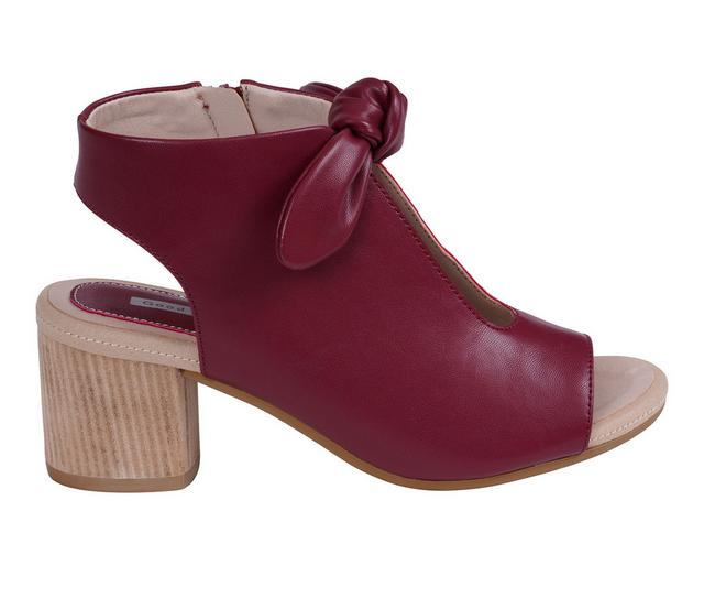 Women's GC Shoes Kimora Dress Sandals in Burgundy color
