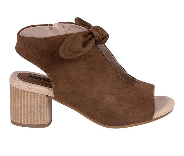 Women's GC Shoes Kimora Dress Sandals in Chocolate Suede color