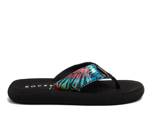 Women's Rocket Dog Spotlight 2 Flip-Flops in Black Multi color