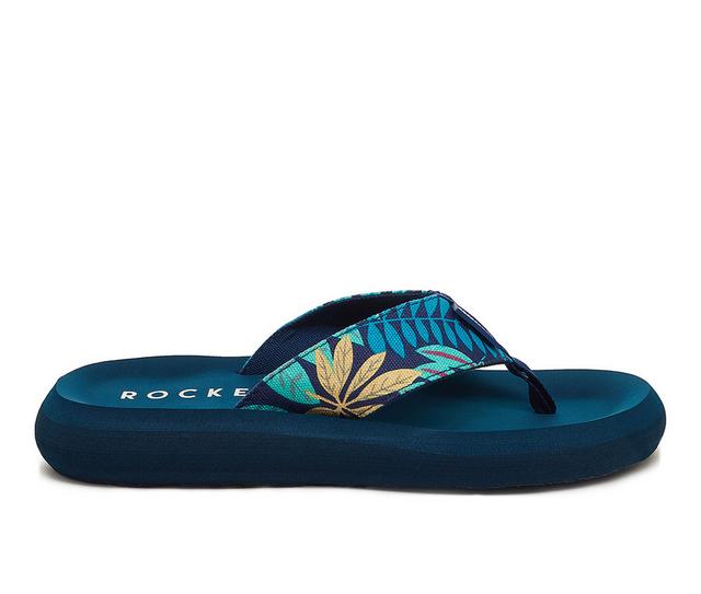 Women's Rocket Dog Spotlight 2 Flip-Flops in Blue Tropical color