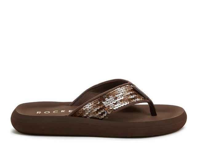 Women's Rocket Dog Spotlight 2 Flip-Flops in Brown color