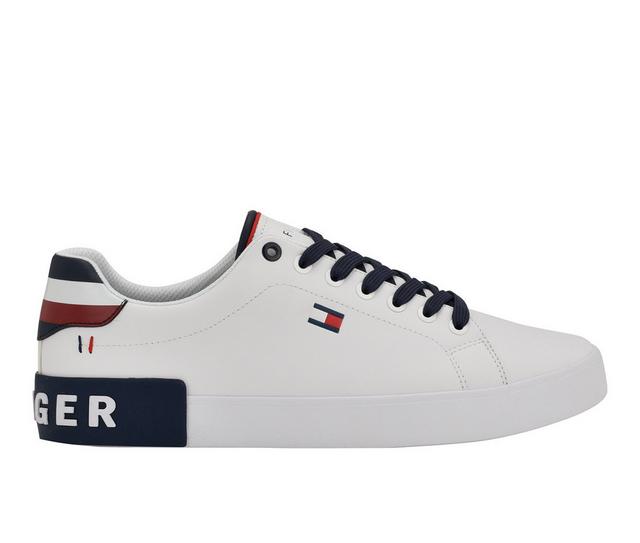 Men's Tommy Hilfiger Rezz Sneakers in White/Navy color