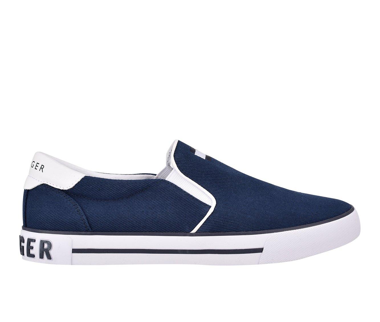 Tommy Hilfiger Logo Round Toe Sneakers in Blue for Men