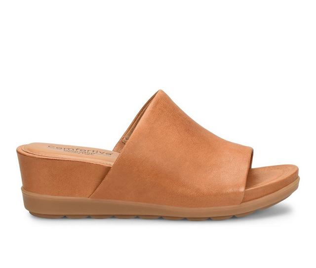 Women's Comfortiva Pax Wedge Sandals in Luggage color