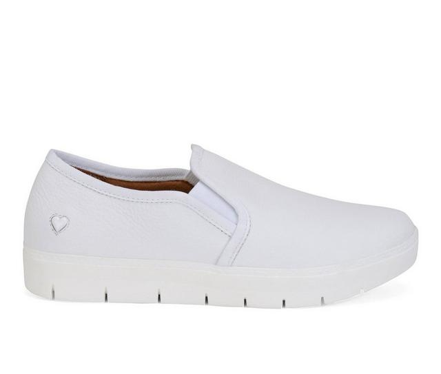 Women's Nurse Mates Adela Slip On Shoes in White color