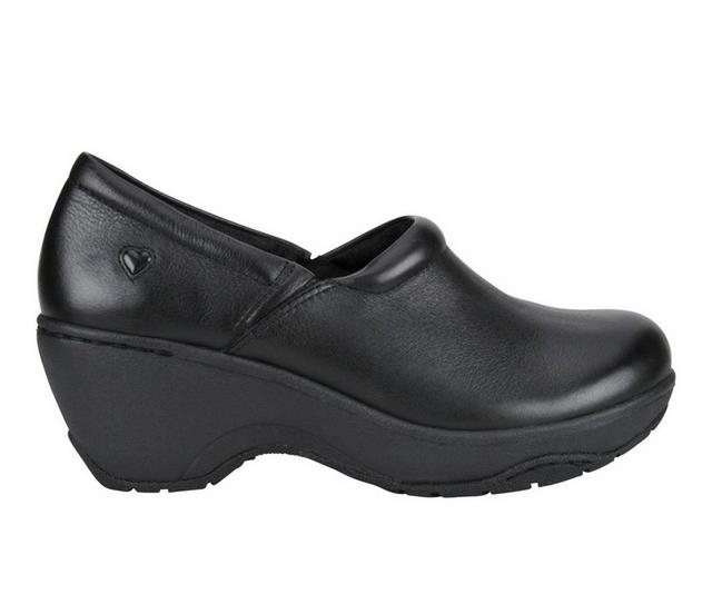 Women's Nurse Mates Bryar Slip-Resistant Clogs in Black color