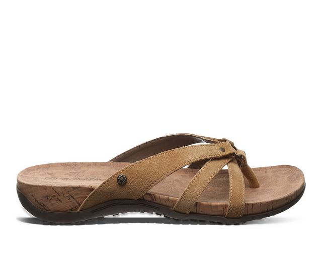 Women's Bearpaw Fawn Sandals in Iced Coffee color