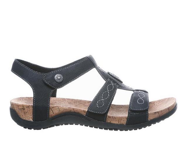 Women's Bearpaw Ridley II Wide Width Sandals in Black II color