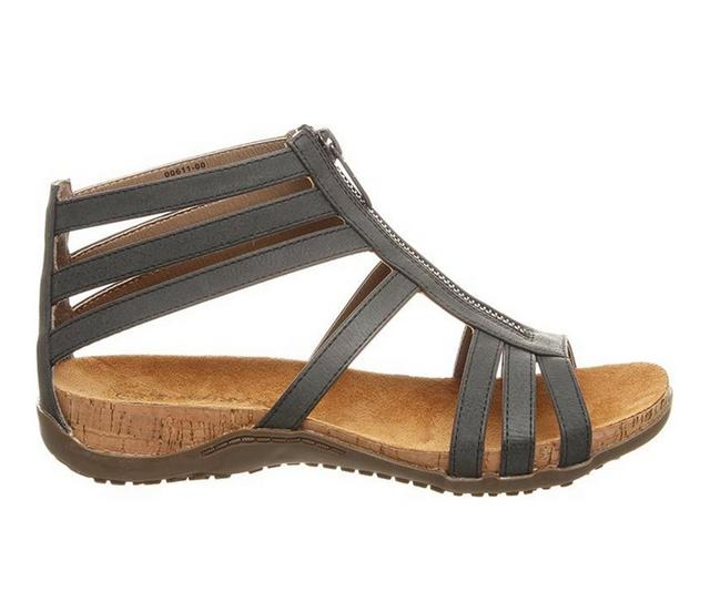 Women's Bearpaw Layla II Wide Width Sandals in Black II color