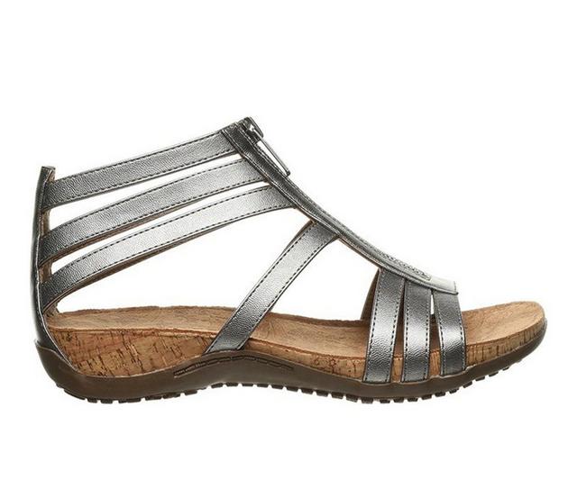 Women's Bearpaw Layla II Wide Width Sandals in Gunmetal color